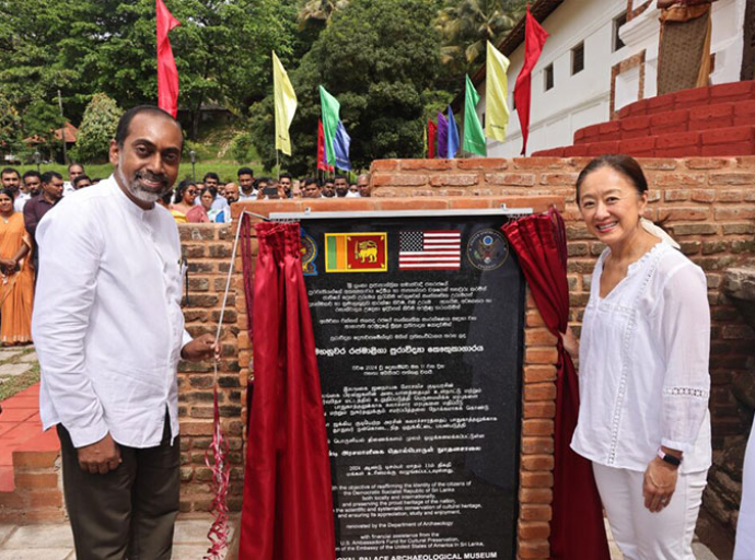 Historic Kandyan Kings’ Palace Reopens Following Support from U.S. Ambassadors Fund