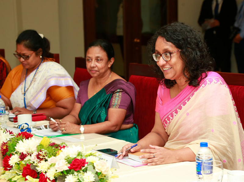 Courtesy Call by the Vice-Chairwoman of CPPCC Ms. Qin Boyong on Prime Minister of Sri Lanka