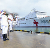 Chinese People’s Liberation Army Navy hospital ship ‘Peace Ark’ arrives in Colombo