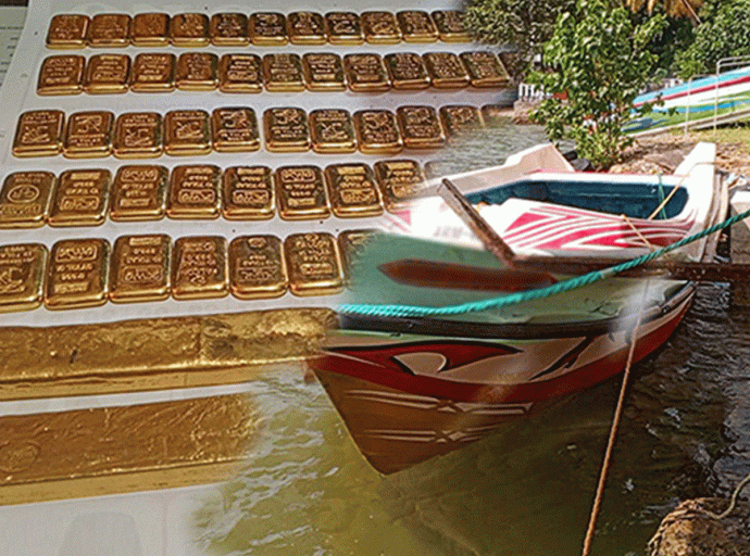 Navy seizes about 11kg and 300g of gold being smuggled via sea