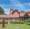 The famous Nuwara Eliya Post Office is full of tourists