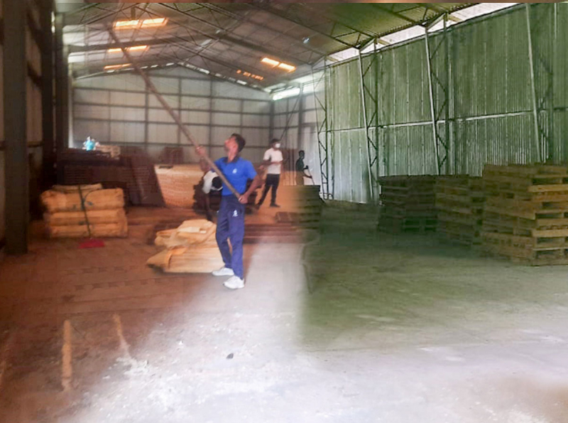 Navy lends hand to clean 28 government paddy warehouses under Clean Sri Lanka initiative