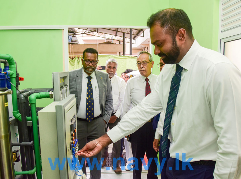 Navy installs medical grade Reverse Osmosis (RO) plant at ICU of National Hospital, Colombo