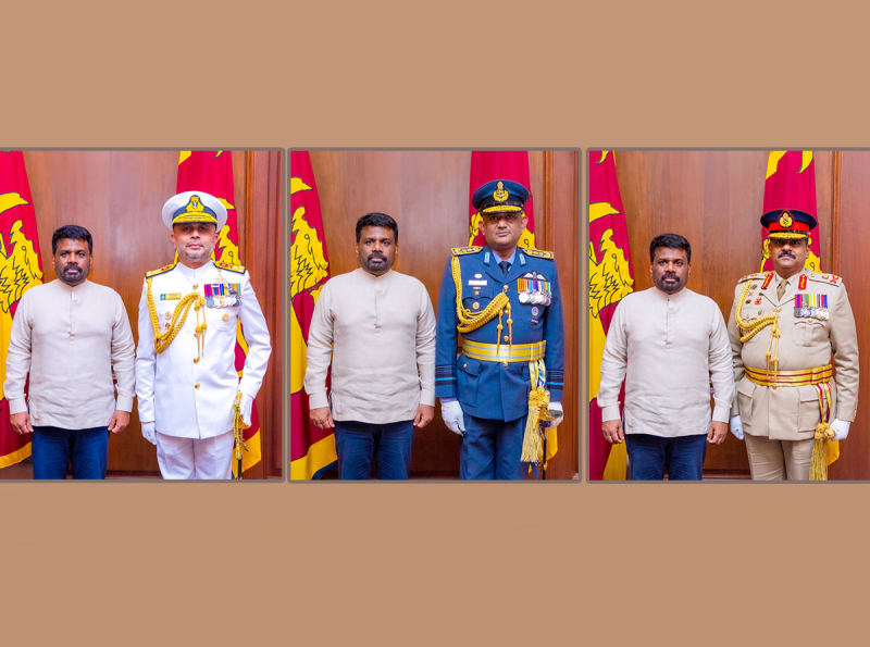 New Commanders of the Tri-Forces Meet the President