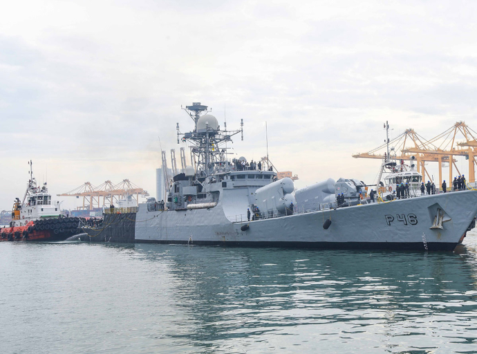 INS Kuthar calls Port of Colombo