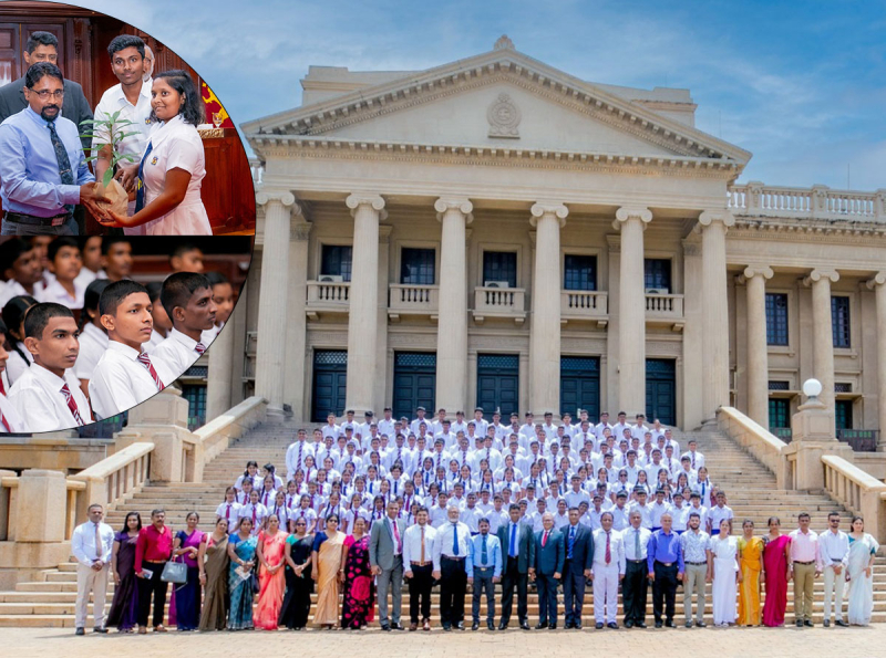 Students from Several Schools Visit the Presidential Secretariat and President’s House