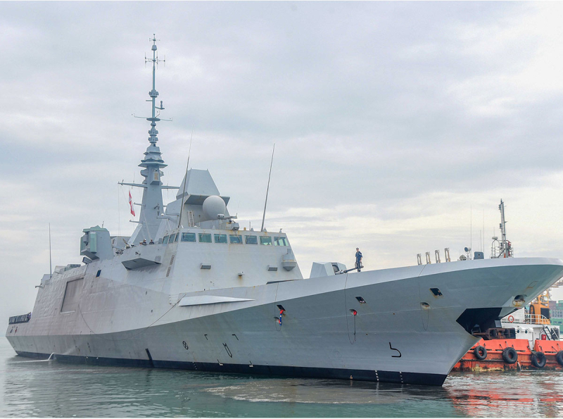 French Navy Ship PROVENCE arrives in Colombo 