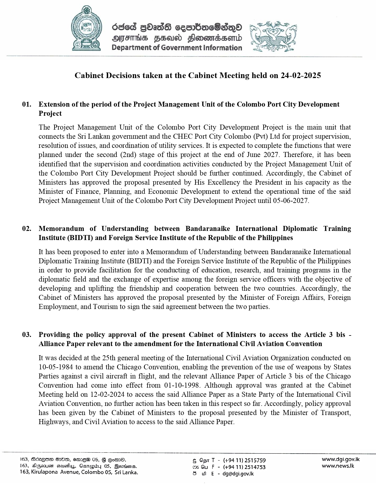 Cabinet Decisions on 24.02.2025 English page 0001