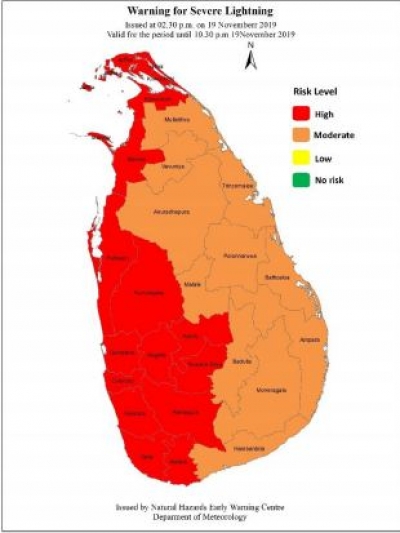 Warning for Severe Lightning