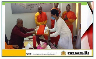 Katina pooja at Sri Lanka Maha Vihara in Lumbini organised by Sri Lanka Embassy staff this year