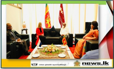 Ambassador of the Kingdom of Netherlands to Sri Lanka pays a courtesy call on the Hon.  Mahinda Yapa Abeywardana, Speaker of Parliament.