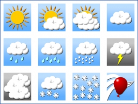 Showery weather and winds up to 50 kmph