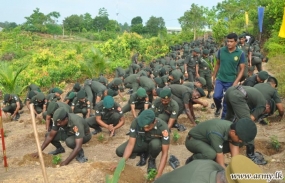 Army joins National Campaign and plants thousands of saplings