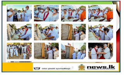 Gigantic ‘Sanda Hiru Seya’ Offered to Maha Sangha Immortalizing Memories of ‘Ranaviru’ Sacrifices