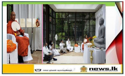 Sri Lankan Embassy in Washington D.C. Organizes a Buddha Pooja and Dhamma Sermon