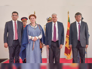 Two High Commissioners and 03 Ambassadors Present Credentials to the President