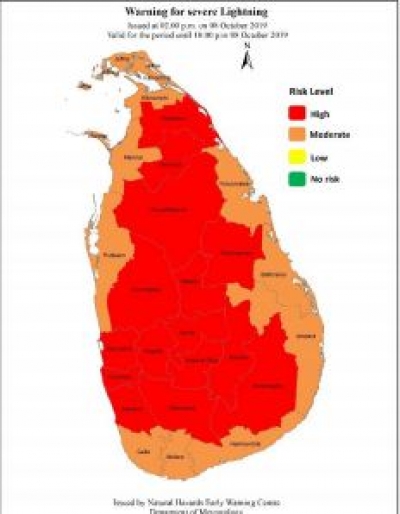 Warning for Severe Lightning