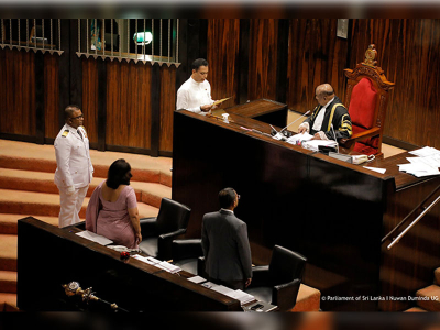 Hon. Bandula Lal Bandarigoda sworn in as a Member of Parliament