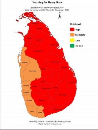 Red Warning for Heavy Rain