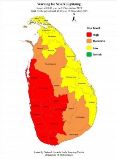 Warning for Severe Lightning