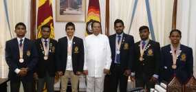 President felicitates Commonwealth Games- 2018 winners