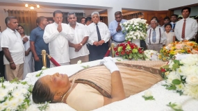 President pays last respects to Soma Edirisinghe