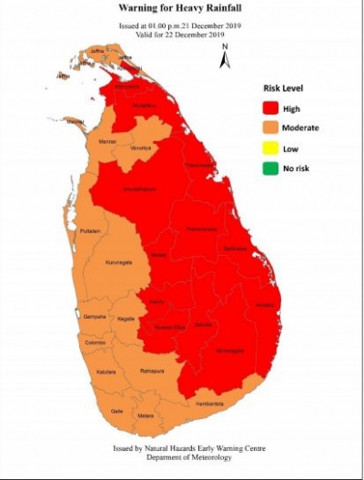 Red Warning for Heavy Rain