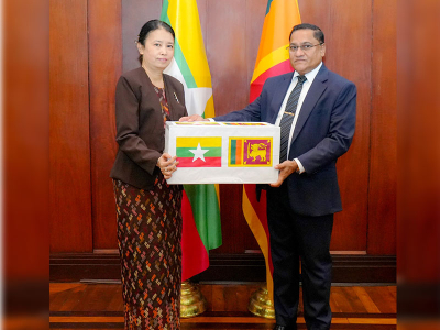 Sri Lanka donates a consignment of Ceylon Tea to the civilians affected by the Typhoon Yagi in Myanmar