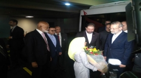 Iranian parliament Speaker arrives