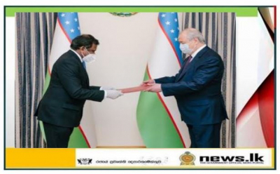 Ambassador Prof. M.D. Lamawansa presents Credentials to the Minister of Foreign Affairs of Uzbekistan