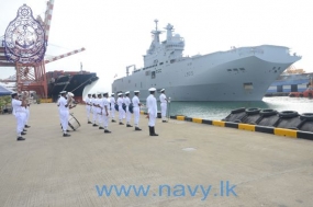 French Naval ships in the island