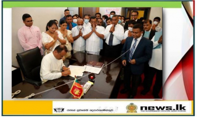 Hon. Ajith Rajapakse, Member of Parliament assumes duties as the Deputy Speaker