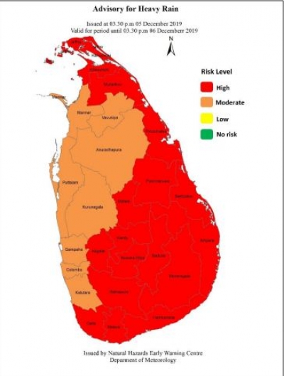 Advisory for Heavy Rain