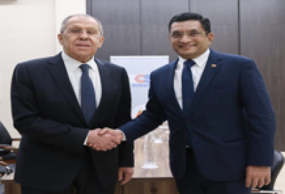 Foreign Minister Sabry meets with Russian Foreign Minister Sergey Lavrov