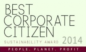 Best Corporate Citizen Sustainability Award 2014 on Nov.25