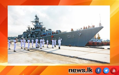 INS &#039;Delhi&#039; arrives at port of Trincomalee